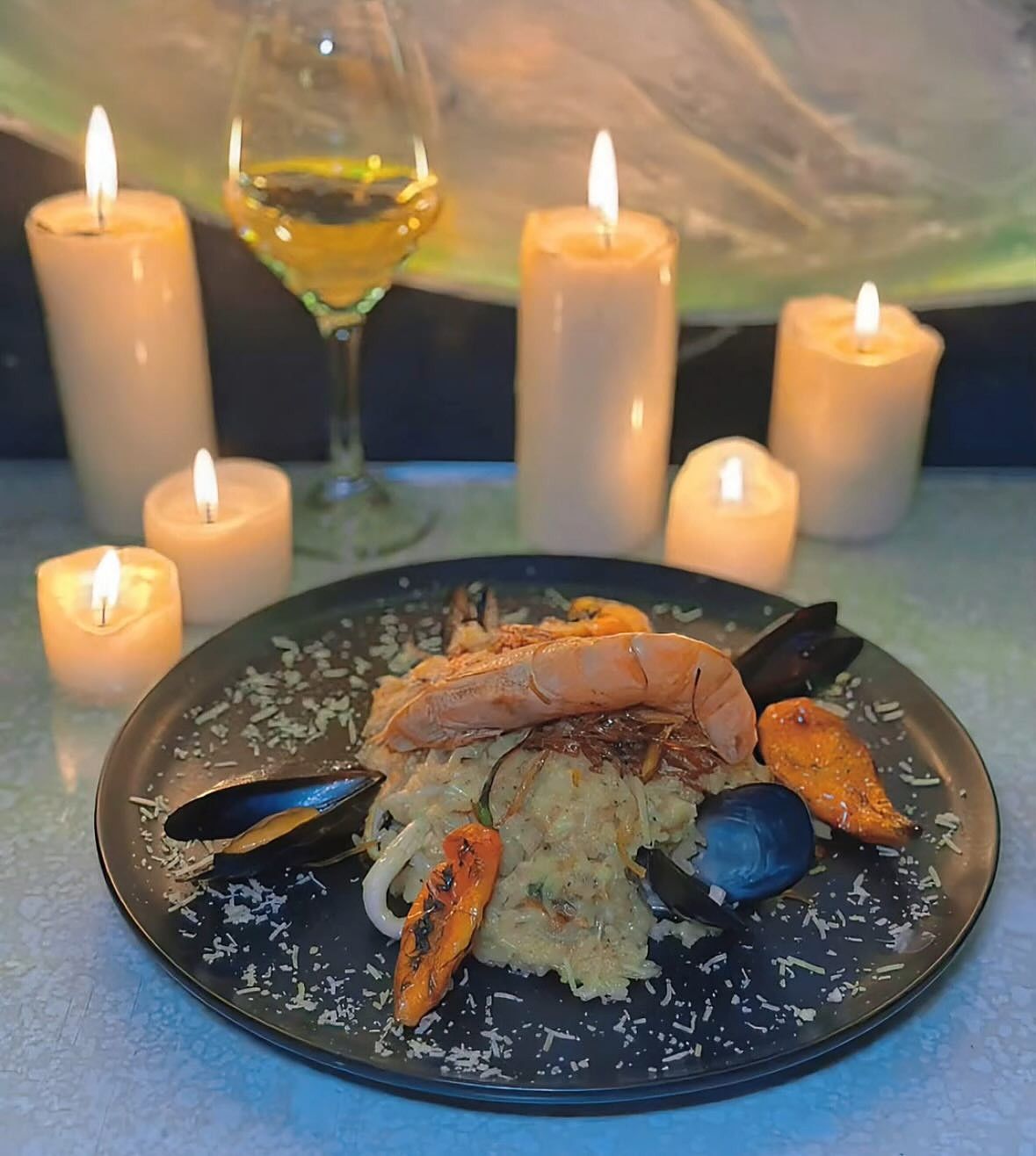 Arroz Cremoso de Mariscos, plato de Mystic